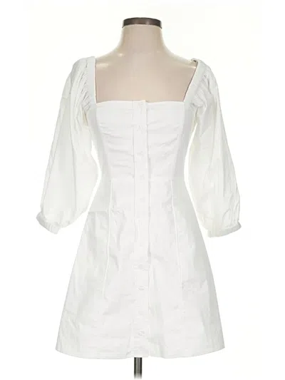 Pre-owned Danielle Bernstein Cocktail Dress In White