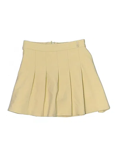 Pre-owned Danielle Bernstein Formal Skirt In Yellow