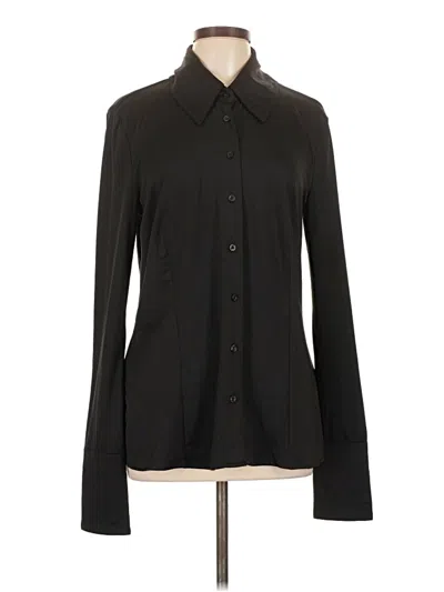 Pre-owned Danielle Bernstein Long Sleeve Blouse In Black