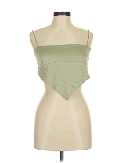 Pre-owned Danielle Bernstein Sleeveless Blouse In Green