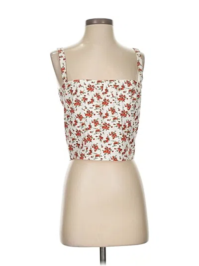Pre-owned Danielle Bernstein Sleeveless Blouse In Red