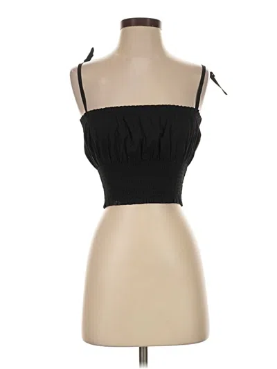 Pre-owned Danielle Bernstein Sleeveless Top Black Strapless Neckline Tops