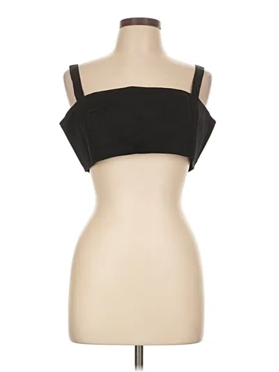 Danielle Bernstein Sleeveless Top Black Strapless Neckline Tops
