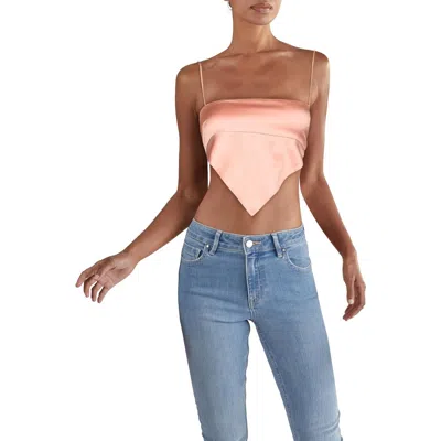 Danielle Bernstein Womens Handkerchief Cropped Tank Top In Multi