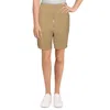 Danielle Bernstein Womens High Waist Solid Bike Shorts In Beige