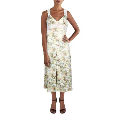 Danielle Bernstein Womens Sateen Midi Slip Dress In Purple