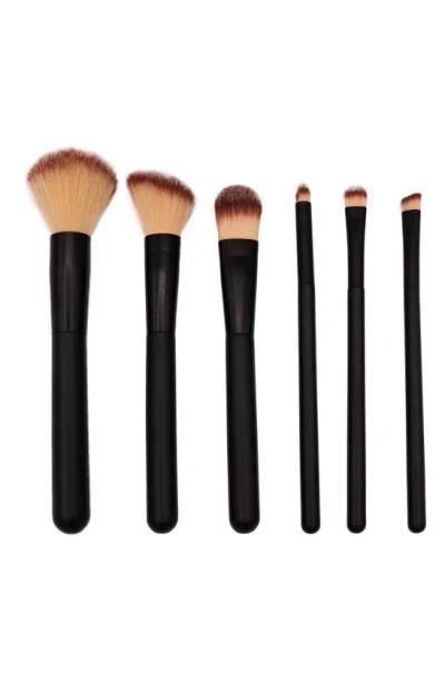 Danielle Cosmetic 6-piece Brush Set In Black