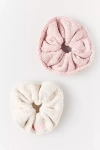 Danielle Creations Hair Scrunchie, Set Of 2 In Pink