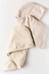 Danielle Creations Hair Towel, Set Of 2 In Gray
