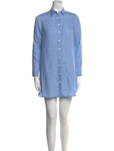 Pre-owned Danielle Fichera Mini Dress In Blue