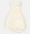 Danielle Frankel Bridal Bernie Tulle Minidress In White