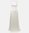 Danielle Frankel Bridal Emerson Silk And Wool Gown In White