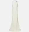 Danielle Frankel Bridal Miles Wool-blend Gown In White