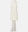 Danielle Frankel Bridal Mimi Wool-blend Minidress In White