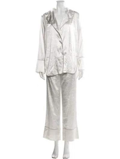 Pre-owned Danielle Frankel Pajamas In White