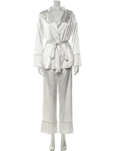Pre-owned Danielle Frankel Robe In White