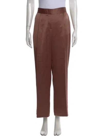Pre-owned Danielle Frankel Wide Leg Pants In Brown