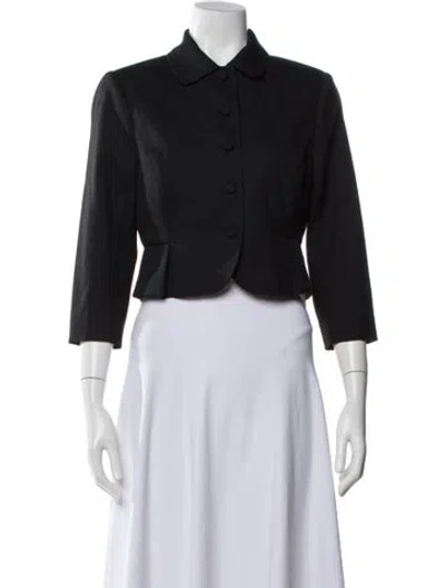 Pre-owned Danielle Guizio Blazer In Black