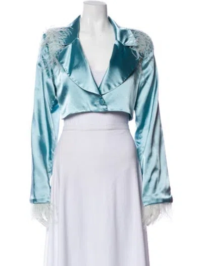 Pre-owned Danielle Guizio Blazer In Blue