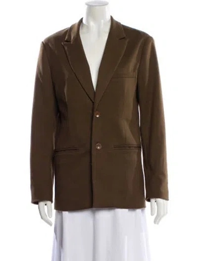 Pre-owned Danielle Guizio Blazer In Brown