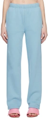 Danielle Guizio Blue Flared Lounge Pants In Light Blue
