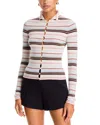 Danielle Guizio Chloe Wool Cashmere Button Front Sweater In Multi