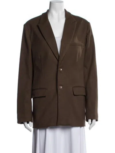 Pre-owned Danielle Guizio Coat In Brown