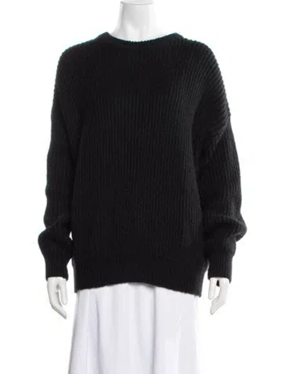 Pre-owned Danielle Guizio Crew Neck Sweater In Black