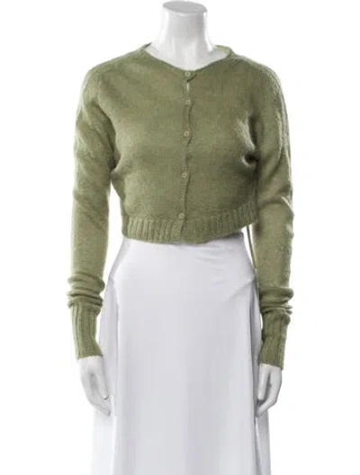 Pre-owned Danielle Guizio Crew Neck Sweater In Green