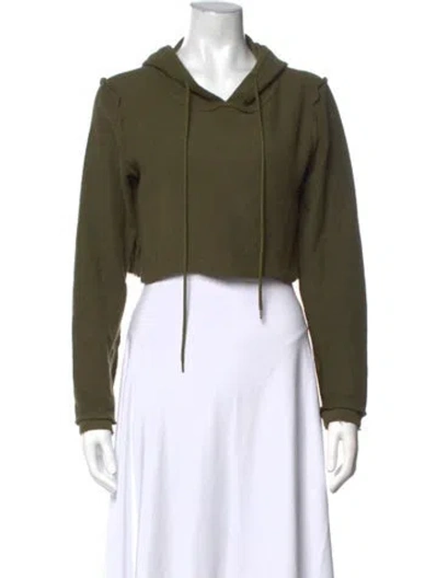 Pre-owned Danielle Guizio Crew Neck Sweater In Green