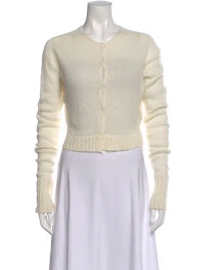 Pre-owned Danielle Guizio Crew Neck Sweater In Neutral