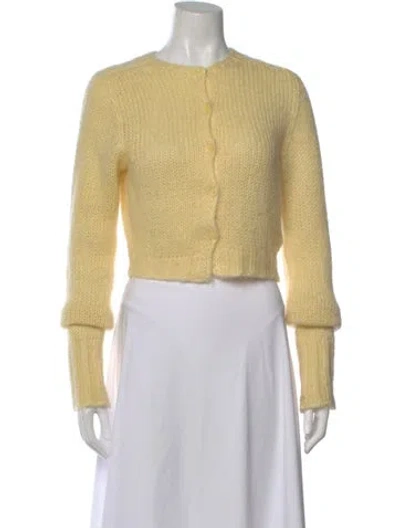 Pre-owned Danielle Guizio Crew Neck Sweater In Neutral