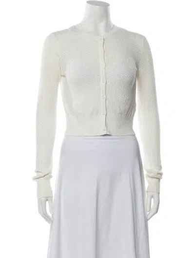 Pre-owned Danielle Guizio Crew Neck Sweater In Neutrals