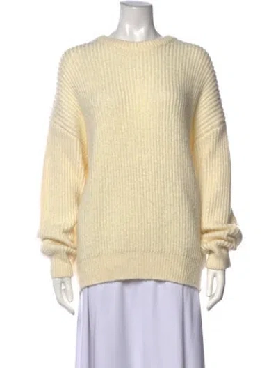Pre-owned Danielle Guizio Crew Neck Sweater In Neutrals