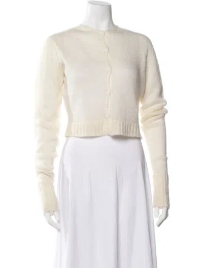 Pre-owned Danielle Guizio Crew Neck Sweater In Neutrals