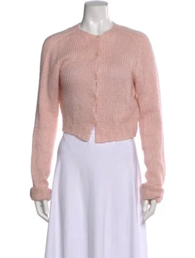 Pre-owned Danielle Guizio Crew Neck Sweater In Pink