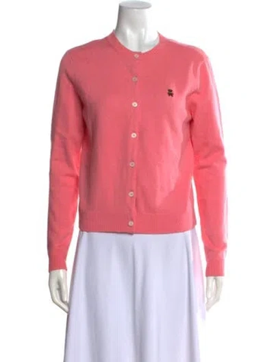 Pre-owned Danielle Guizio Crew Neck Sweater In Pink