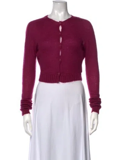 Pre-owned Danielle Guizio Crew Neck Sweater In Pink