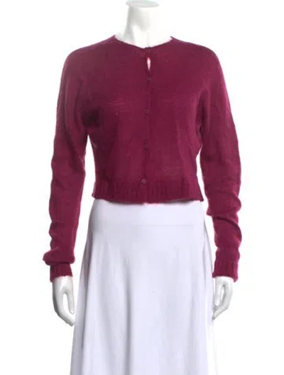 Pre-owned Danielle Guizio Crew Neck Sweater In Pink