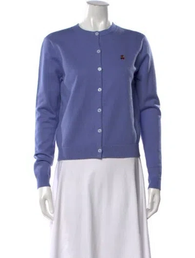 Pre-owned Danielle Guizio Crew Neck Sweater In Purple