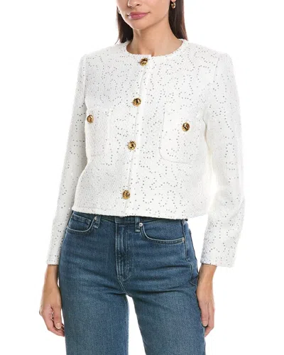 Danielle Guizio Guizio Bela Tweed Jacket In Neutral