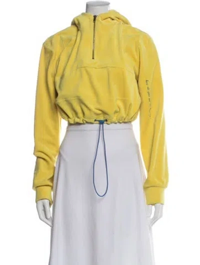 Pre-owned Danielle Guizio Jacket In Yellow