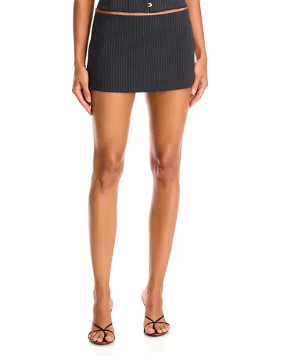 Danielle Guizio Lillian Mini Skirt In Blue