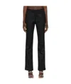Danielle Guizio Black Polyester Trousers In Black