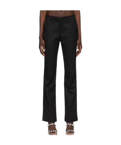 Danielle Guizio Black Polyester Trousers