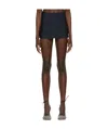 Danielle Guizio Micro Mini Fitted Skirt In Brown
