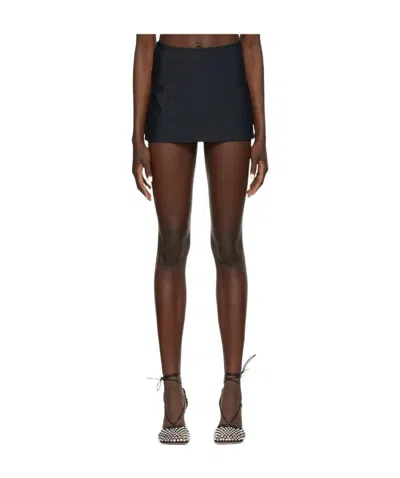 Danielle Guizio Micro Mini Fitted Skirt In Brown