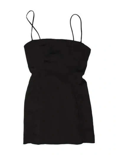 Pre-owned Danielle Guizio Mini Dress In Black