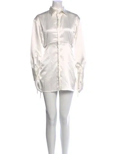 Pre-owned Danielle Guizio Mini Dress W/ Tags In White