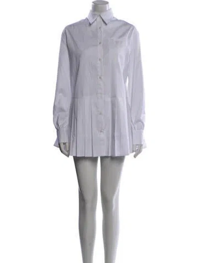 Pre-owned Danielle Guizio Mini Dress In White